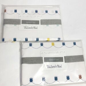 Land of Nod Crate and Barrel Kids set of 2 Fairy Princess pillowcases NWT